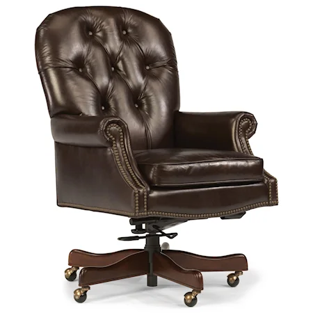 Traditional Office Chair with Button Tufted Seatback
